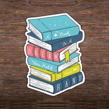 1 PIEZA Pegatina "Un libro es un sueño que sostienes en tu mano" para amantes de los libros, escritores y soñadores, ideal para rincones de lectura, portadas de diarios, carritos de biblioteca, lectores electrónicos, espacios de estudio y rincones acogedores, un regalo pensativo para buscadores de historias y almas literarias - Multicolor - Ver 10