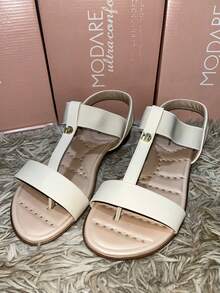 Modare Ultracomfort Women's Sandal Flexible Antiperspirant Elastic Ref: 7053.163 Elegant - 奶油 - 查看 3