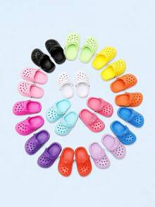 2pcs/Set Mini Clogs, Classic Design Cat Dog Pet Photography Accessories, Cute And Fun Toys Suitable For Small Pets - Multicolor - View 4
