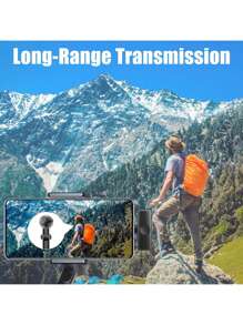 Wireless Lavalier Microphone For Phone TypeC Lapel Mics Plug-Play 2.4G Ultra-Low Delay Built-In Noise Reduction Chip Working Time For Video Recording Interview Podcast Vlog