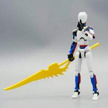 T13 可动人偶已组装完毕。这是一套包含多种颜色的泰坦13可动人偶套装。套装中还包含一个3D打印的T13幸运机器人模型和一个诺瓦13可动人偶。 - 彩色 - 查看 3