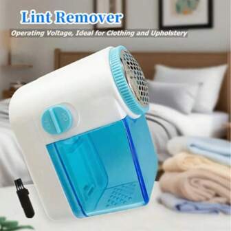 1pc Mini Battery Operated Lint Remover, Handheld Fabric Shaver For Clothes, Sweaters, Fuzz Removal, Suitable For Home And Travel Use