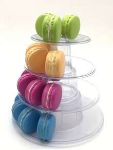 1pc Multi-Tier Cake & Macaron Display Stand, Polished Metal Surface, Suitable For Wedding, Birthday, Party, Afternoon Tea - Food Dessert Rack, Dessert Display Stand, Party Decor - Clear - View 6