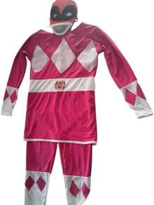 fantasia power ranger rosa - Rosa chiclete - Visão 1