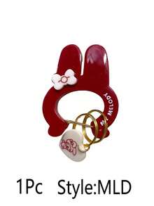 Sanrio 1个Hello Kitty My Melody钥匙扣 动漫可爱时尚背包挂件 情侣节日礼物 装饰扣（部分配件随机发货）