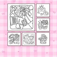 1本少女主题成人涂色书 | 新款少女涂色书，包含各种精致的日常用品、日记本、化妆品等。舒适的插图，假期在家也能增进感情，创意礼物 | 返校/学习用品、婚礼季、母亲节完美礼物 - GIRL THINGS - 查看 11