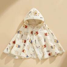 1 PC Baby Summer Sunscreen Clothes Thin Gauze Cloak Bathrobe Breathable Baby Outing Clothes Hooded Windproof Cloak