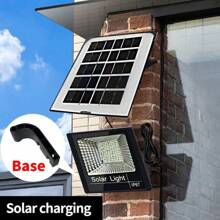 Foco solar de 102 LED ajustable, foco exterior IP67 resistente al agua, luz solar desde el anochecer hasta el amanecer para patios, jardines, pabellones