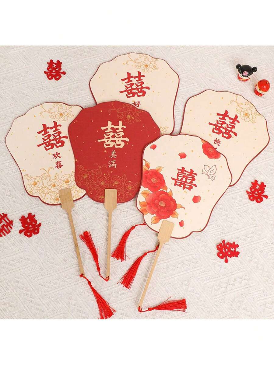 Decorative Fans - Ventaglio bifacciale in stile antico_Huanxi - Visualizzare 1