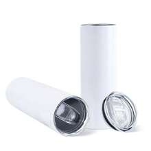 25 Pack 20oz Sublimation Tumbler White Blank Stainless Steel Insulated Mug With Lid And Straw - trắng - Xem 2