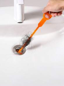 1-Pack Plastic Drain Snake Set, Instant Clog Remover For Shower, Sink & Tub, Durable Hair & Grime Cleaning Tool, Easy-To-Use Home Maintenance Accessories