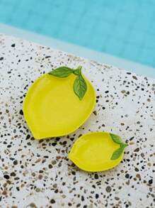 Cirelle 1 件创意陶瓷盘，适用于家庭、客厅、餐厅、厨房、牛排盘、西餐托盘、厨房装饰、家居装饰、用于谷物、蔬菜、肉类、面包，适用于户外、婚礼、派对、礼物、生日、学校用品、Rama 餐桌装饰、家庭用餐、高端餐厅用品、乔迁礼物、夏季家居装饰 - 黃色 - 查看 5