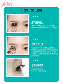 ukiss Eyelash Curler, Strong Curling, Creates Charming Thick Lashes, Includes Spare Rubber Pad, Gently Lifts Lashes, Use With Mascara For More Volumizing Effect. - Pink - View 10