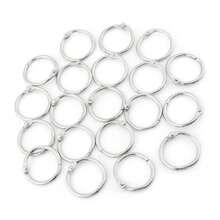 25mm / 38mm Anillos de carpeta de hojas sueltas de 20 piezas, anillo de metal con bisagras Carpeta de libros Anillos de llave dividida Álbum de recortes Álbum de hojas sueltas Clip.3 tamaños disponibles(25mm) - 38 mm - Ver 8