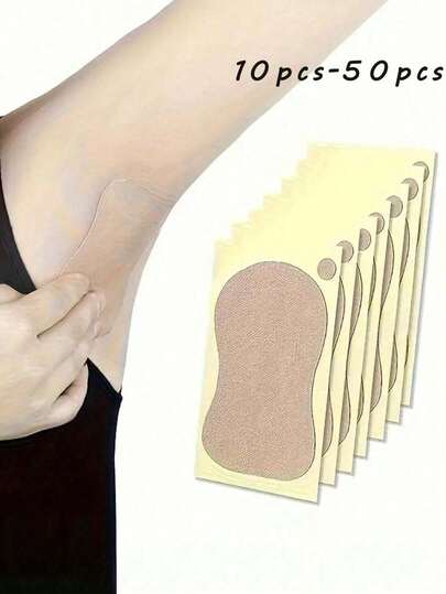 10/20/30/40/50/100PCS Disposable Breathable Sweat-Absorbent Pads, Sports Sweat Patch Ultra-Thin Breathable Invisible Sweat Pads, Unisex Disposable Underarm Pads, Underarm Sweat-Absorbent Patch Magic Device, Universal Armpit Patch For All Seasons, Antiperspirant And Sweat-Proof Patch, Sweat-Proof, Traceless Invisible Breathable Sweat-Absorbing Patch, Portable, Travel Accessories, Daily Necessities, Stickers
