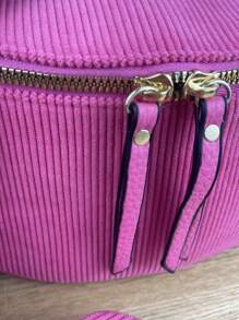 Marsupio casual da donna, marsupio retrò in PU, borsa da viaggio multitasca da esterno