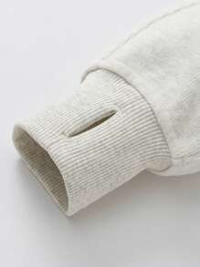 mini bala 女童亲子连帽衫秋季运动风格宽松运动衫 - 淺花灰 - 查看 7