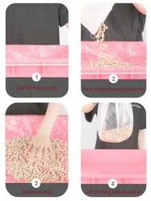 10/20/30/50 Pieces Of Portable Plastic Film Pads For Pet Cages, Pet Supplies, Small Animal Supplies And Cat Litter Pots, With Strong Elasticity, Thick Design And Easy Cleaning.