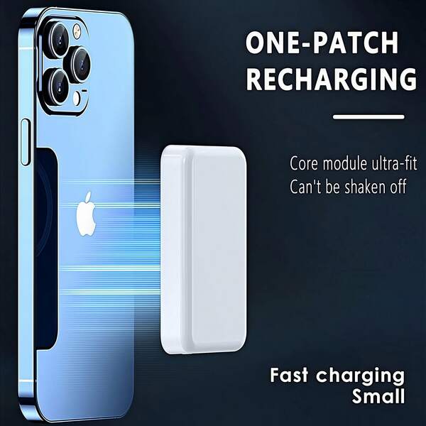 5000mAh Magnetic Power Bank – MagSafe-Compatible Wireless Charger With Strong Magnetic Hold | 15W Fast Charging Battery Pack Compatible With Iphone 12/13/14/15 Series, Magnetic IOS Cases, Android With Adapter | Slim, Lightweight, Easy To Carry | Ideal For Travel, Work, Outdoor Use, Emergency Charging, Daily Backup Power Suitable For Summer Holiday Outdoor Travel/Camping And Hand Free Emergency Backup Mobile Power Supply Gifts For Family, Friends, Birthday Portable Charger Magnetic Wireless Nan