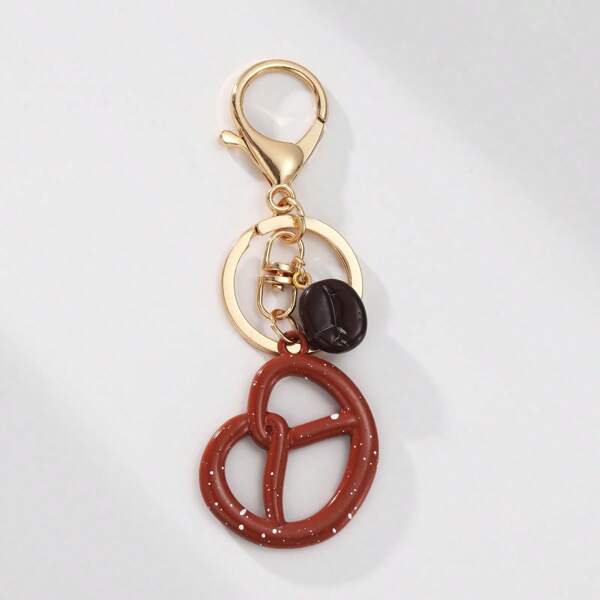 1 pièce Porte-clés en alliage émaillé de style créatif et de luxe. Pendentif de sac exquis, cadeau parfait pour les femmes. Porte-clés de décoration de sac à dos et accessoires de voiture pour femmes