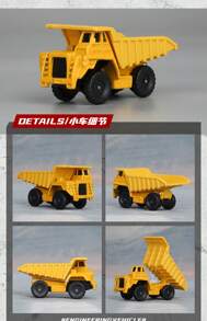 Burago Construction Truck Car Series Die Cast Vehicles 9 Pack, Alloy Engineering Vehicle Toy Set, Simulation Car Model Toys , Digger, Bulldozer, Steamroller, Dump, Mixer, Forklift, Excavator, Tower Crane Toy, Gifts For Kids Boys