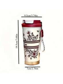 1个，500ml/16.91oz，防漏旋钮锁，真空隔热，316不锈钢，旅行咖啡杯，简约商务风格，流线型杯型，防滑底座，宽口径设计易清洗易放冰块，单手开盖直饮