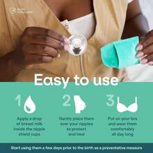 Koala Babycare The Original Silver Nursing Cups - Nipple Shields For Breastfeeding Newborn - Breastfeeding Essentials - Protect And Soothe - Tri-Laminate Silver - Standard Size - Thường xuyên - Xem 2