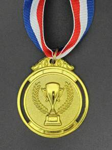 1 pieza/3 piezas Medalla de espiga de trigo numerada, medallas de premiación de aleación de zinc dorada/plateada/bronce para competencia deportiva