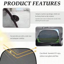 4PCS Car Window Shades With 8 Suction Cups - Summer Essential Sun Blockers For Side Windows, Universal Fit For All Cars, UV Protection & Heat Reduction - Black - View 5