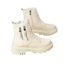 Women Equestrian Boots - 米色單靴 - 查看 7