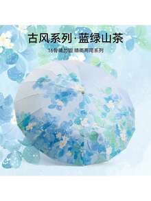 Umbrellas - Blue-green Camellia - View 2
