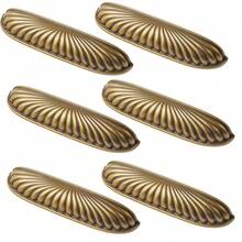 6 PCS Modern Simple Enclosure Type Solid Zinc Alloy Cabinet Drawer Handles,Drawer Knobs, Cabinet Handles, Wardrobe Cabinet Door Handles,Cupboard Handles, Home Decoration Essential Hardware And Hardware - Antique Brass - View 15
