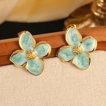 1 Set Romantic Style Colorful Accented Stainless Steel Jewelry Set, Suitable For Ladies To Wear On Engagement Or Date