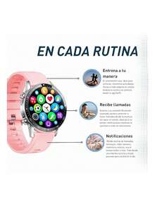 Bluelander Women's Smartwatch. Compatible With Android And IOS. - 粉色 - 查看 4