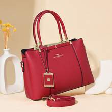 Women Top Handle Bags - 紅色 - 查看 2