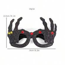 1pc Halloween Funny Glasses - Scary Bat Spider Spherical Design, Party Dress-Up, Cosplay & Begging Accessories (No Batteries Required), Halloween Costume Accessories, Lightweight Glasses, Creative Styling, A Must-Have For COS Players(Random Color)