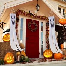 1pc Halloween Outdoor Yard Decoration Ghost Wind Bag - Battery Free, Suitable For Holiday Party Yard, Home Entrance, Office And Window Decor