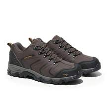 Men's Low Top Waterproof Hiking Shoes Trekking Trails Outdoor Work Shoes - màu nâu - Xem 5