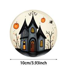 1set/4pcs/6pcs/300pcs Halloween Castle Pumpkin Pattern Diatom Mud Coasters, Coffee Coasters, Suitable For Home And Restaurant Decorations For Various Occasions, Holiday Gifts, Table Decorations, Autumn Decorations, Theme Party Decorations, Can Be Given As Gifts - Multicolor - View 4