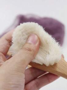 1pc Small Baby Soft Hair Brush, For Baby Face Washing & Hair Cleaning, Baby Shower Gift, Newborn Baby Supplies, Gift For Baby Boy And Girl