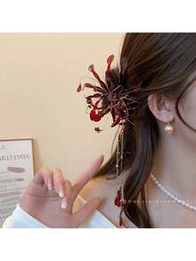 Hair Pins - 紅色 - 查看 6