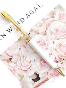 Personalizowany długopis z suszonymi kwiatami, kreatywny, minimalistyczny, ręcznie robiony metalowy długopis z suszonymi kwiatami, prezent na powrót do szkoły, prezent dla przyjaciół, artykuły biurowe i szkolne, dekoracje świąteczne, długopis z płynnym pisaniem, nowa praca, artykuły biurowe - Suszony kwiat gipsówki w formie długopisu - Zobacz 11