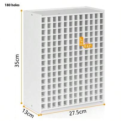 Ställ för 180 markörpennor, förvaringslåda för akvarellpennor och färgpennor, skrivbordsorganisatör för hem, skola, kontor, dekoration för kinesiskt nyår