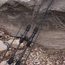 Vara de pesca ligera de 2Section de 1,8 m/5,91 pies - Material compuesto de fibra de carbono y fibrade vidrio, sistema de guía cerámico duradero y ligero, adecuado para Freshwater y agua salada, regalo ideal para Navidad, Día del Padre, cumpleaños - Barra de señuelos inflables, equipo de aventura al aire libre, mango ergonómico, material compuesto duradero