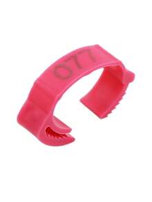 100pcs Red Blue Adjustable Chicken Foot Ring With Numbers 001-100 Reusable Identification Leg Bands Clip On Rings Tags For Poultry Chickens Ducks Gees - Multicolor - View 6