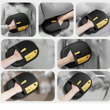 Găng tay chải lông thú cưng - Găng tay chải lông mèo bằng polypropylene màu đen với chấm vàng, loại bỏ lông và vảy da hiệu quả, phù hợp cho mèo và chó, phụ kiện chải chuốt thú cưng thiết yếu | Đồ dùng cho thú cưng thời trang | Găng tay chải chuốt thú cưng bền bỉ, tạo môi trường nhà thoải mái và cuộc sống hài hòa với thú cưng yêu quý của bạn. - Nhiều màu - Xem 10