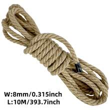 10mm 196.85inch Natural Jute Twine Rope DIY Crafts String Cord Hanging Gardening Decor Handmade Pet Cat Scratching Board Railing Ornamentation - Multicolor - View 18