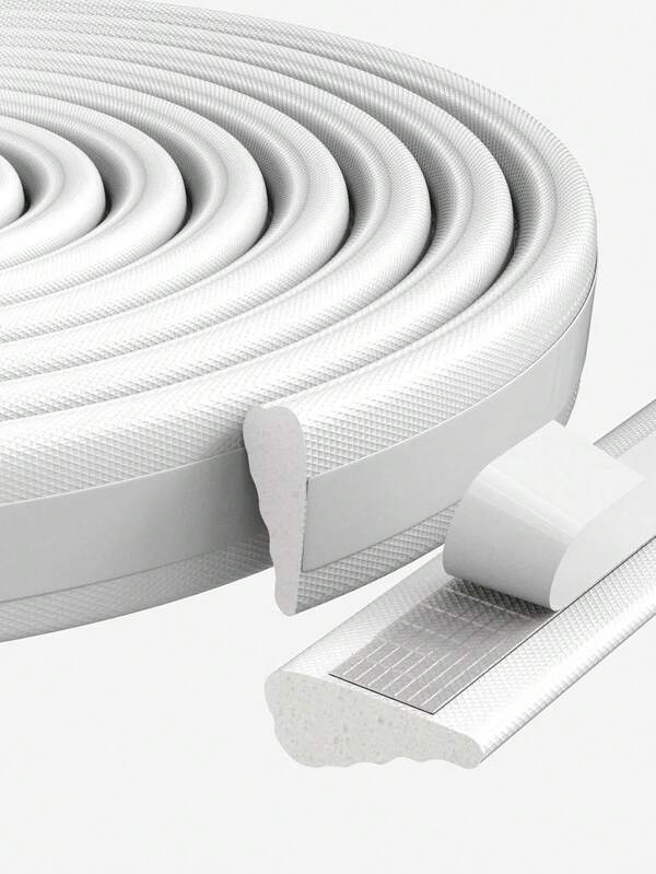 1pc Self-Adhesive Window Seal Strip, High Elasticity Nylon Coated Outdoor Door Soundproof Insulation Sealing Tape