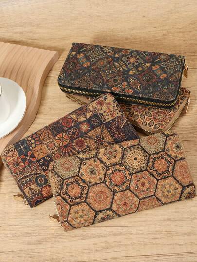 1 buah Dompet Panjang Modis dengan Banyak Slot Kartu, Kompartemen Ponsel, dan Desain Bergaya untuk Wanita - Ideal untuk Penggunaan Sehari-hari dan Perjalanan, Dompet, Tas, Dompet, Musim Gugur