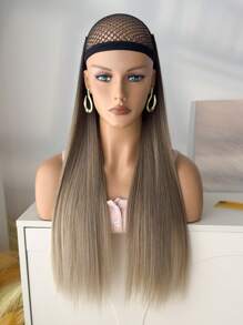 Clip In Haarverlängerungen 7-teiliges Set Farbverlauf 22 Zoll lang, gerades synthetisches Haar Verlängerungen Haarteile für Frauen